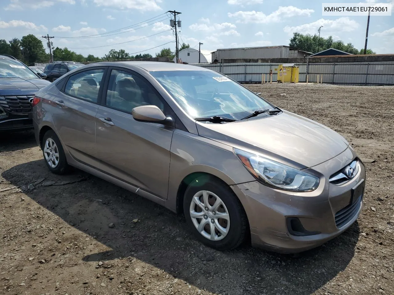 2014 Hyundai Accent Gls VIN: KMHCT4AE1EU729061 Lot: 59245554