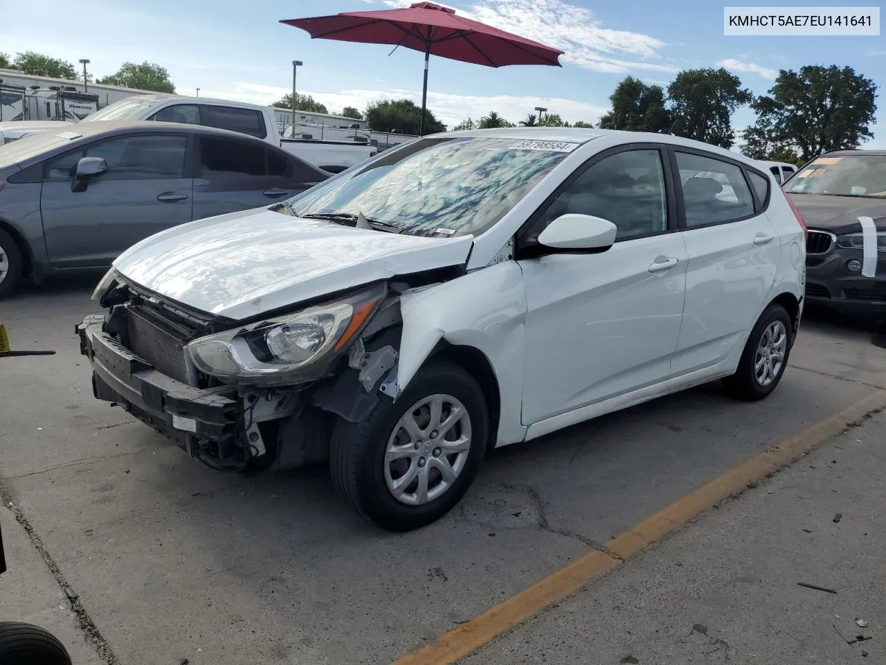 KMHCT5AE7EU141641 2014 Hyundai Accent Gls