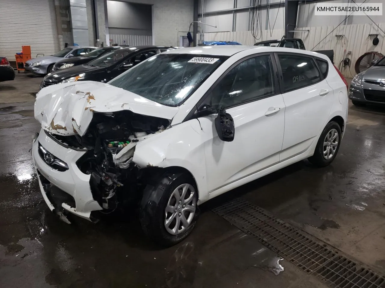 2014 Hyundai Accent Gls VIN: KMHCT5AE2EU165944 Lot: 59900433