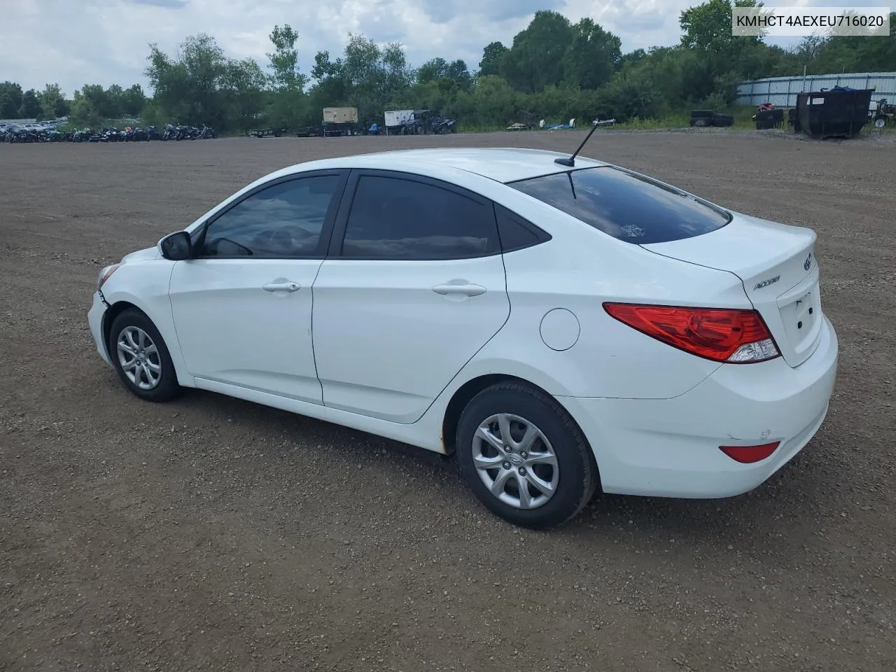 KMHCT4AEXEU716020 2014 Hyundai Accent Gls