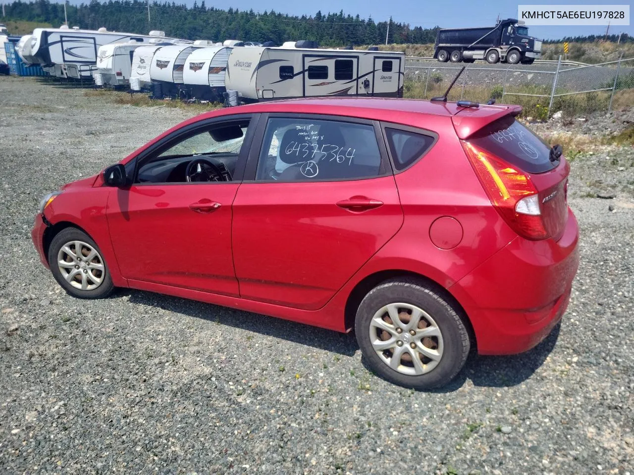 2014 Hyundai Accent Gls VIN: KMHCT5AE6EU197828 Lot: 64375364