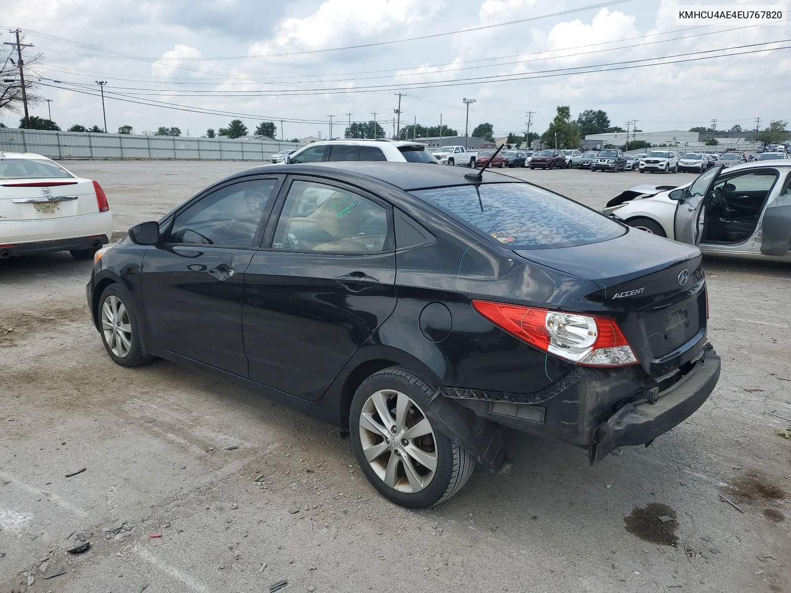 2014 Hyundai Accent Gls VIN: KMHCU4AE4EU767820 Lot: 64897574