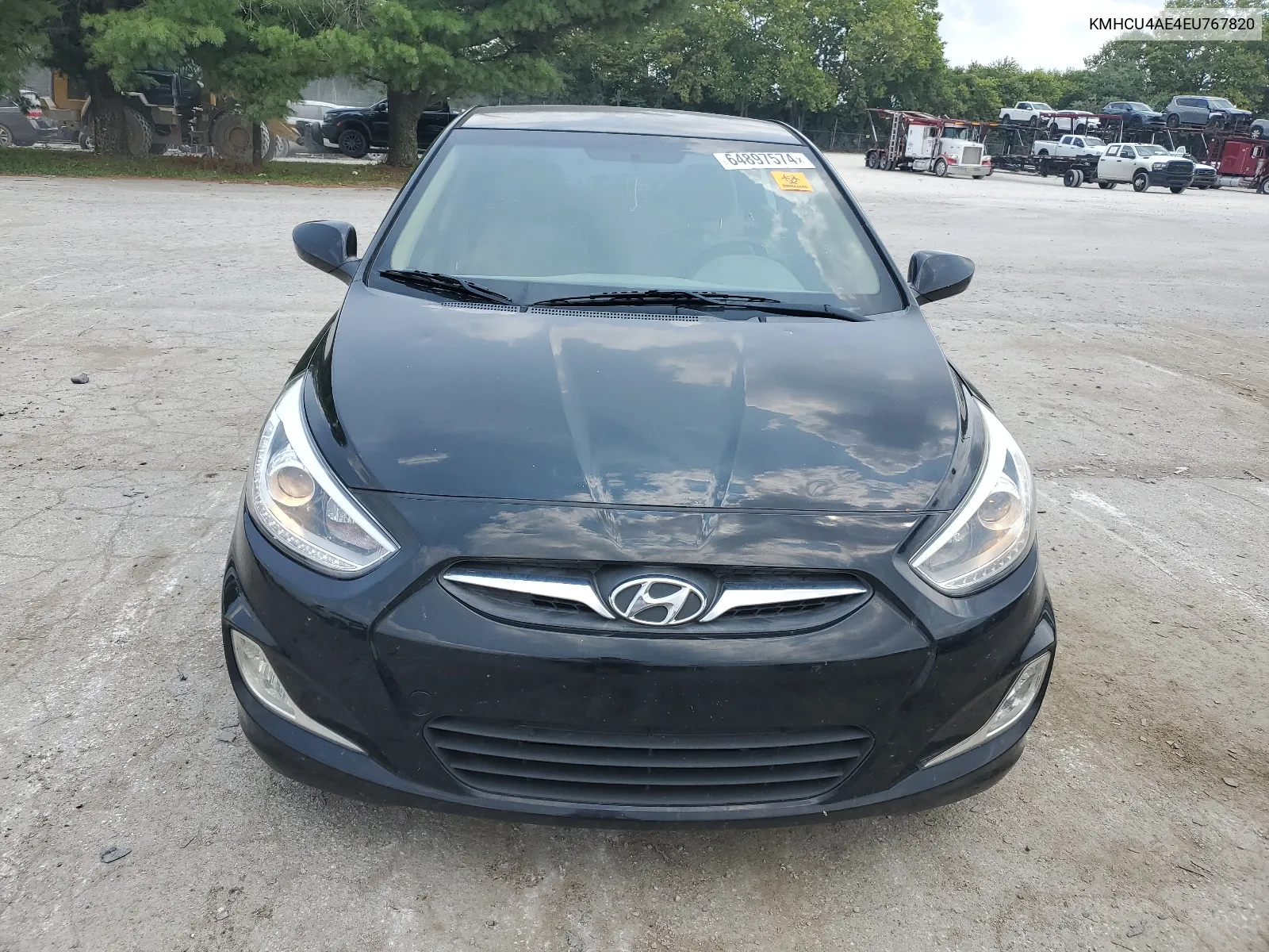 KMHCU4AE4EU767820 2014 Hyundai Accent Gls