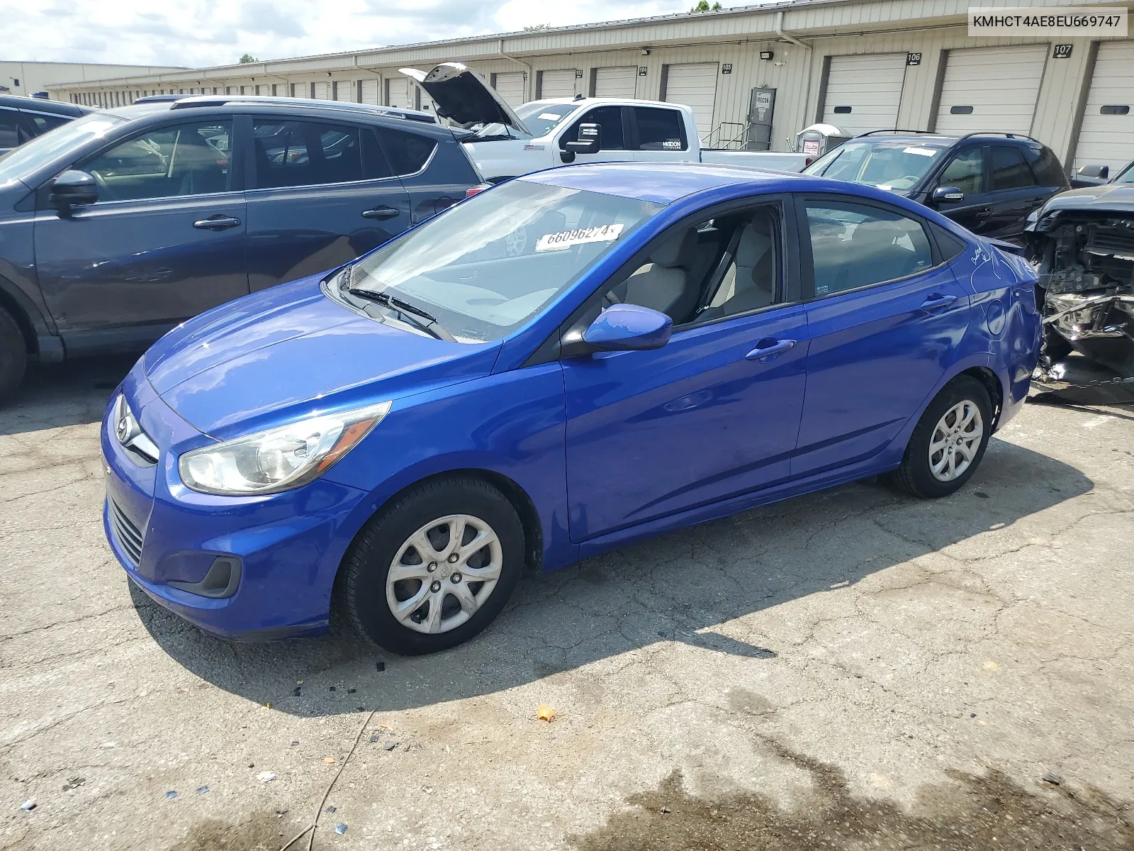 2014 Hyundai Accent Gls VIN: KMHCT4AE8EU669747 Lot: 66096274