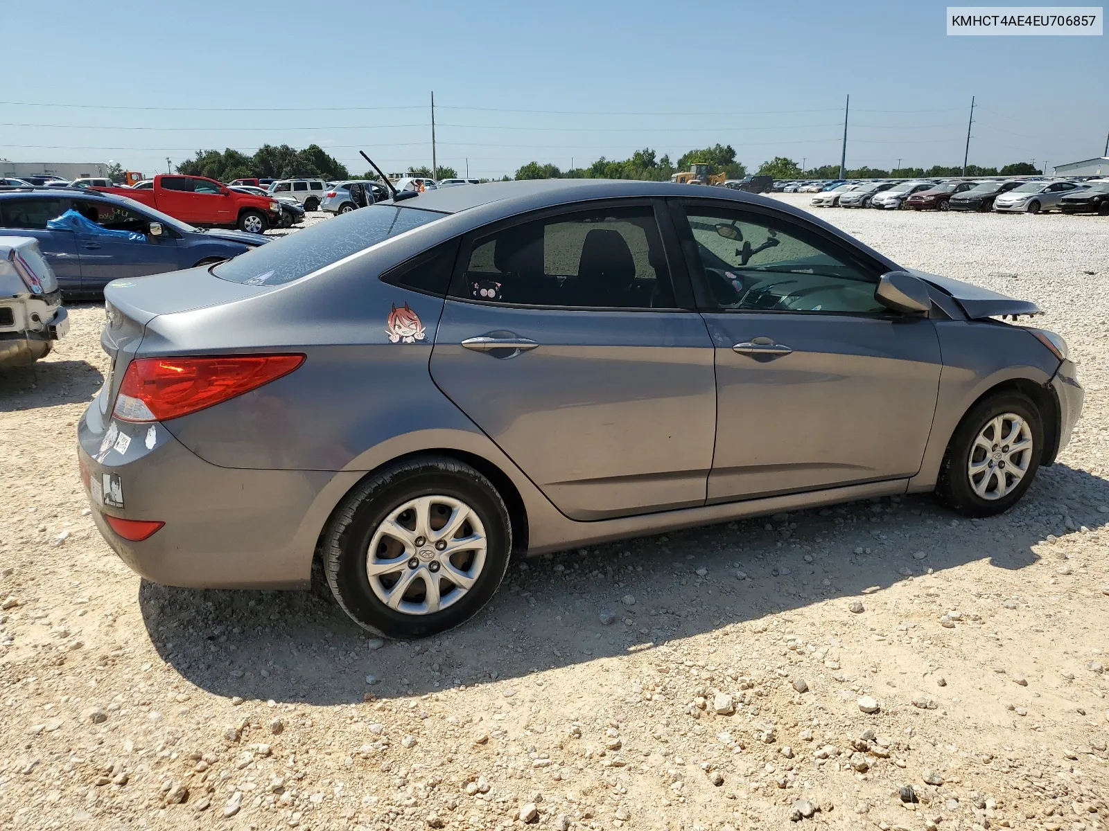 2014 Hyundai Accent Gls VIN: KMHCT4AE4EU706857 Lot: 66509814