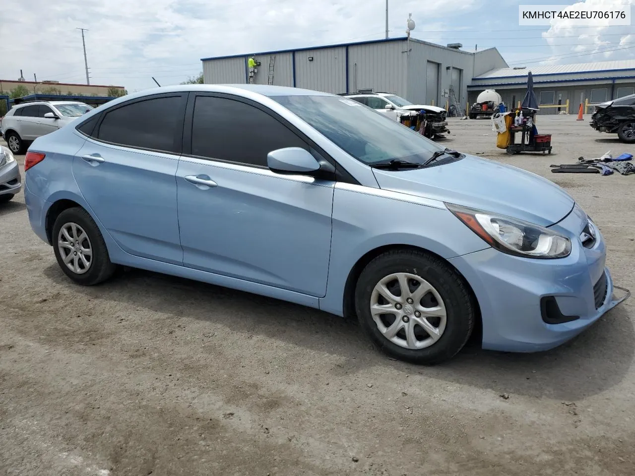 2014 Hyundai Accent Gls VIN: KMHCT4AE2EU706176 Lot: 66613744