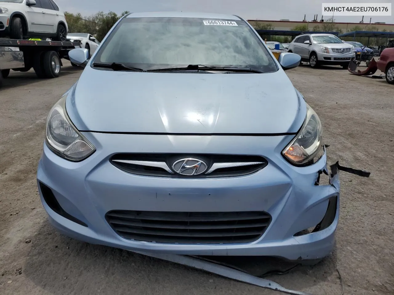 2014 Hyundai Accent Gls VIN: KMHCT4AE2EU706176 Lot: 66613744