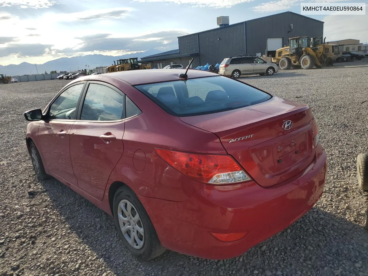 KMHCT4AE0EU590864 2014 Hyundai Accent Gls