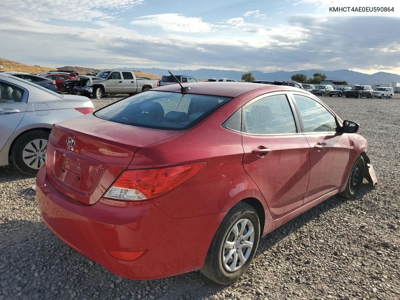 2014 Hyundai Accent Gls VIN: KMHCT4AE0EU590864 Lot: 66628724