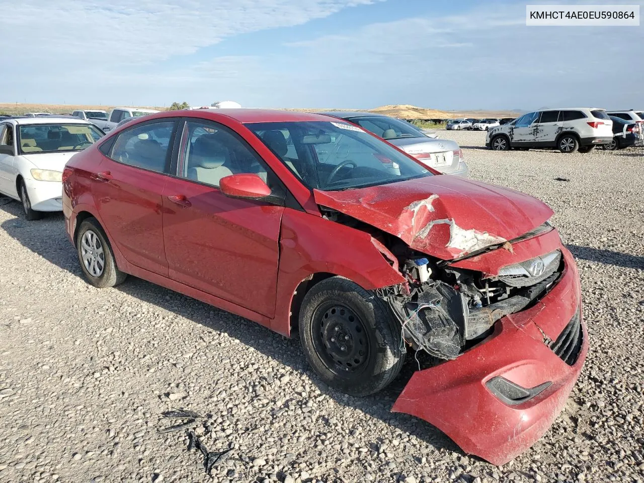 KMHCT4AE0EU590864 2014 Hyundai Accent Gls