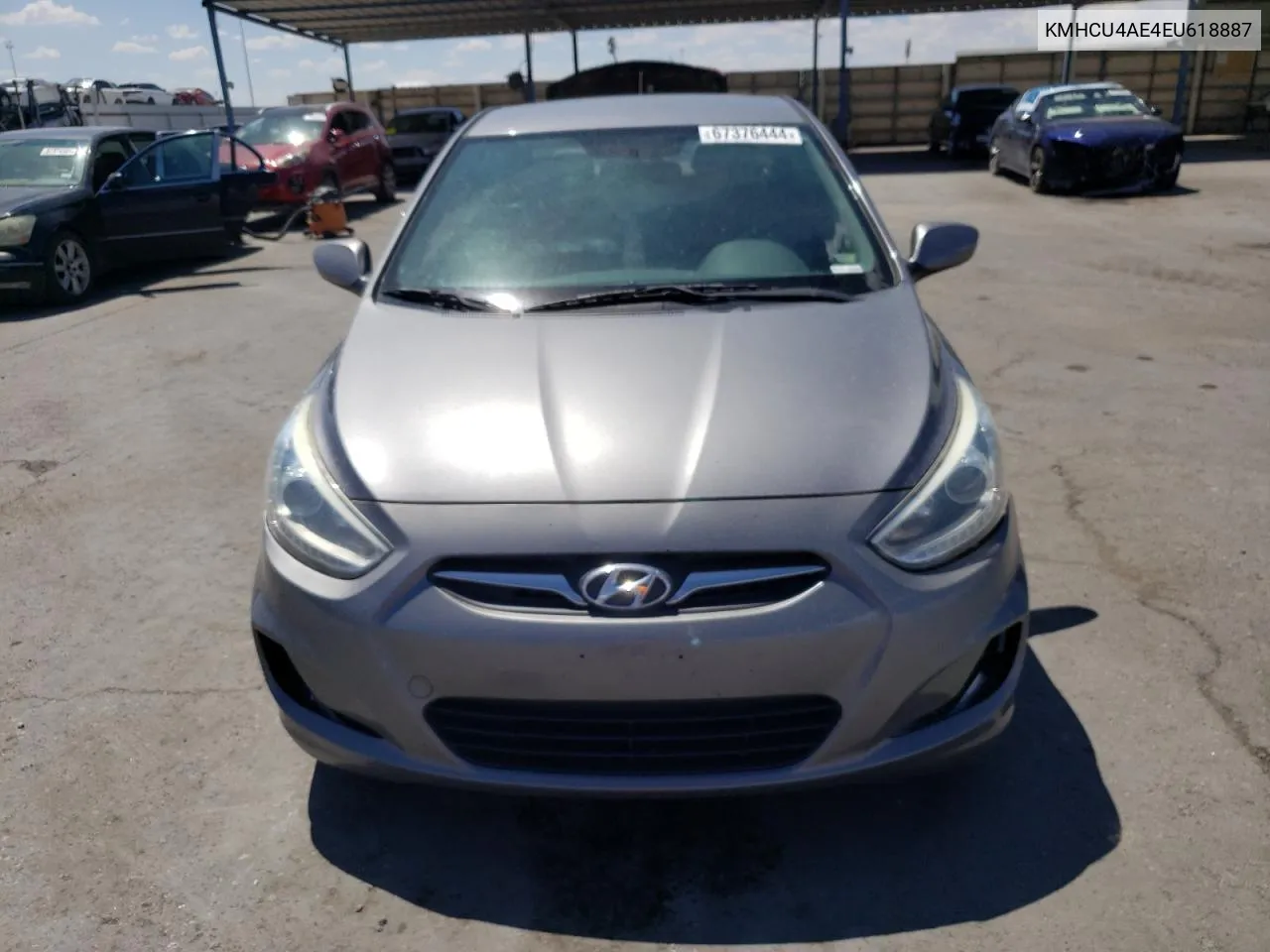 2014 Hyundai Accent Gls VIN: KMHCU4AE4EU618887 Lot: 67376444