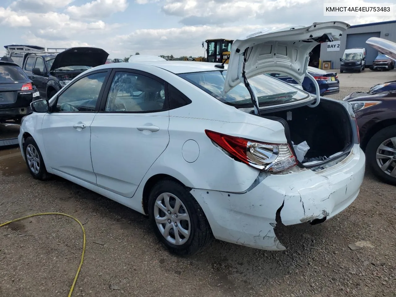 KMHCT4AE4EU753483 2014 Hyundai Accent Gls