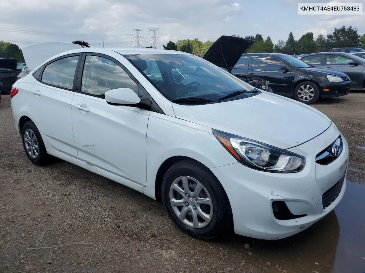 KMHCT4AE4EU753483 2014 Hyundai Accent Gls