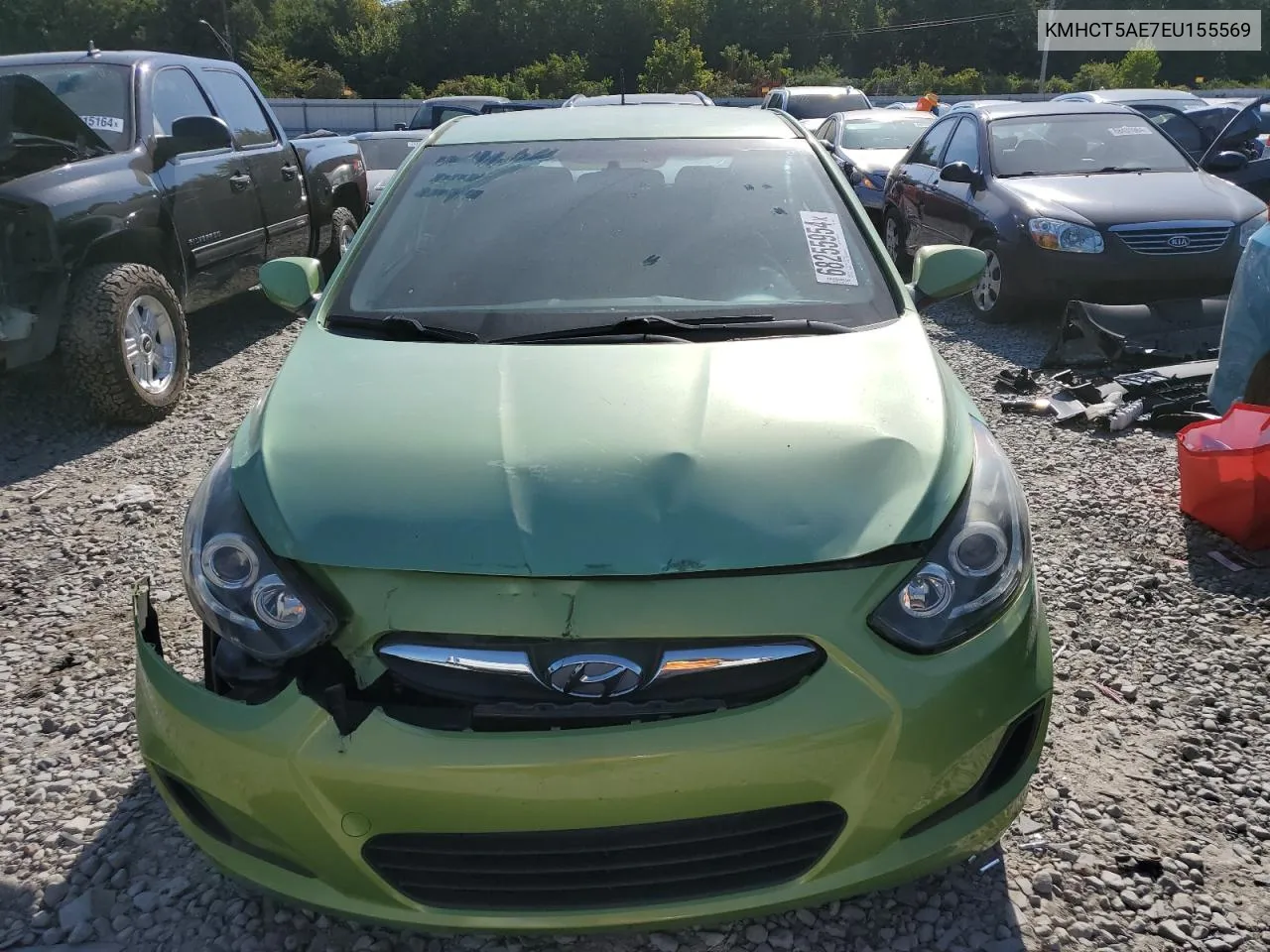 2014 Hyundai Accent Gls VIN: KMHCT5AE7EU155569 Lot: 68255954