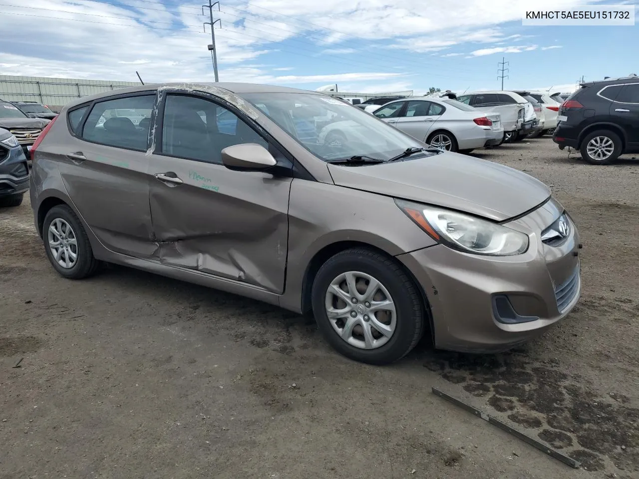 KMHCT5AE5EU151732 2014 Hyundai Accent Gls