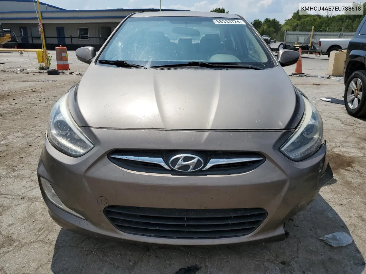 KMHCU4AE7EU738618 2014 Hyundai Accent Gls