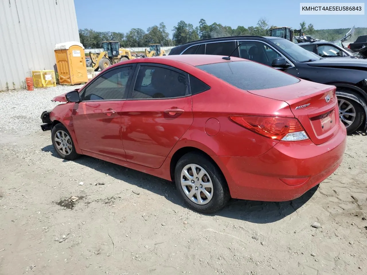 2014 Hyundai Accent Gls VIN: KMHCT4AE5EU586843 Lot: 68809594