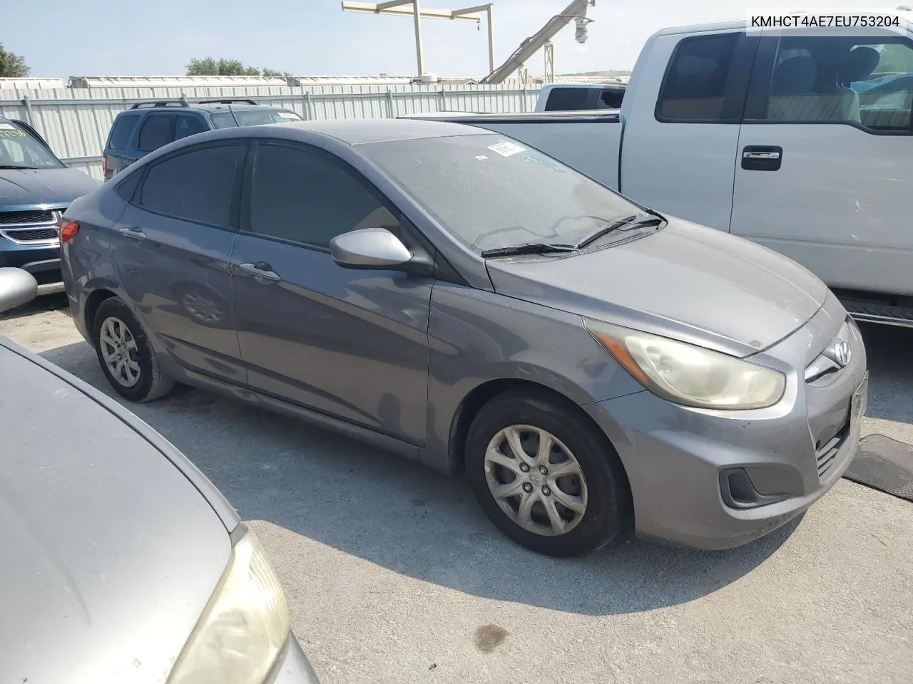 2014 Hyundai Accent Gls VIN: KMHCT4AE7EU753204 Lot: 68896874