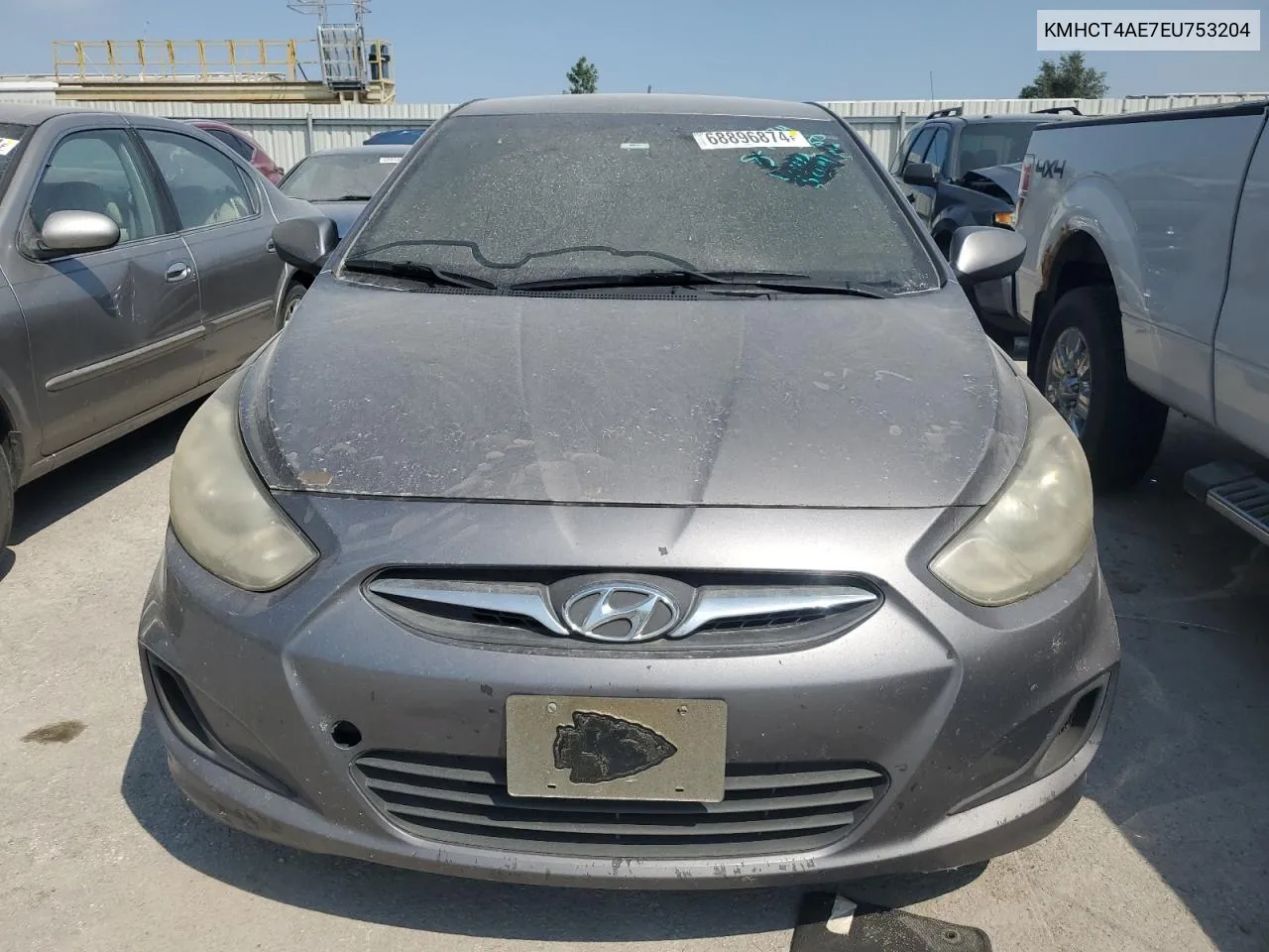 2014 Hyundai Accent Gls VIN: KMHCT4AE7EU753204 Lot: 68896874