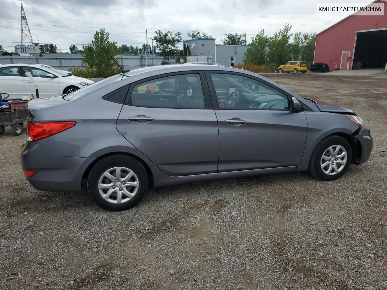 2014 Hyundai Accent Gls VIN: KMHCT4AE2EU643466 Lot: 69039774