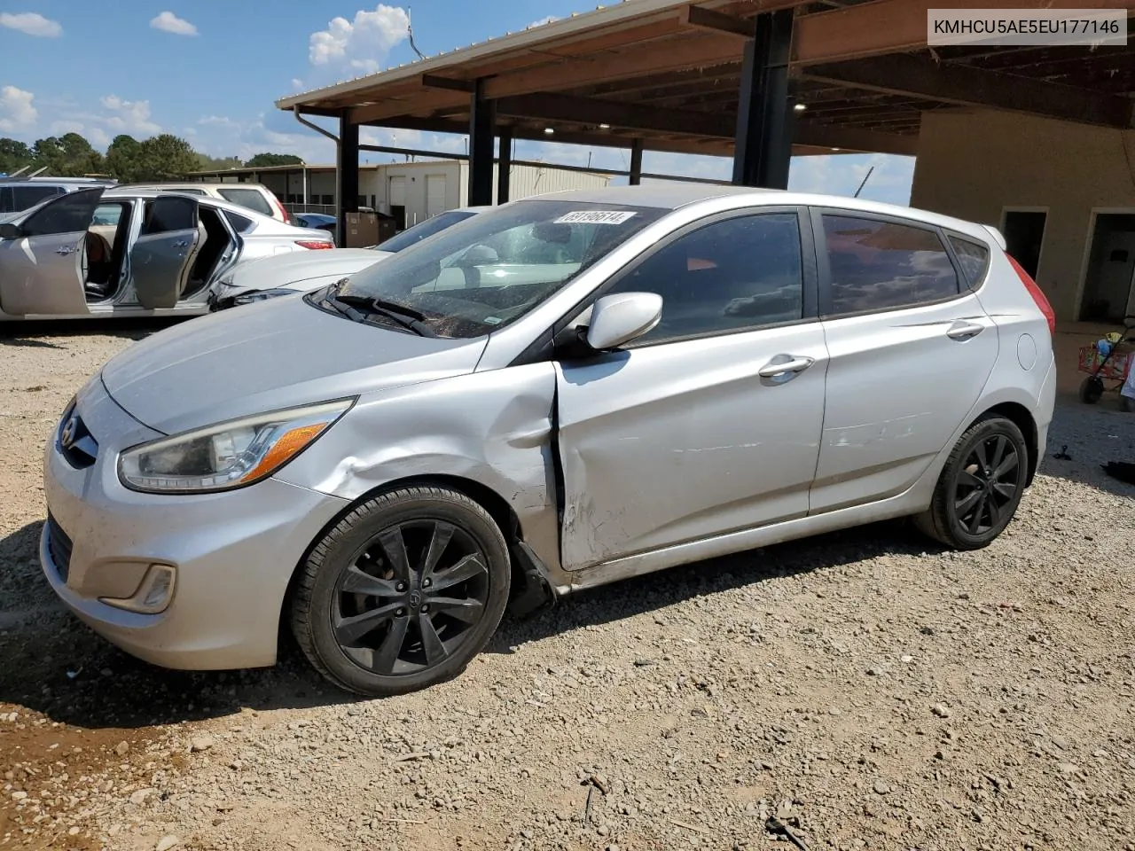 2014 Hyundai Accent Gls VIN: KMHCU5AE5EU177146 Lot: 69196614