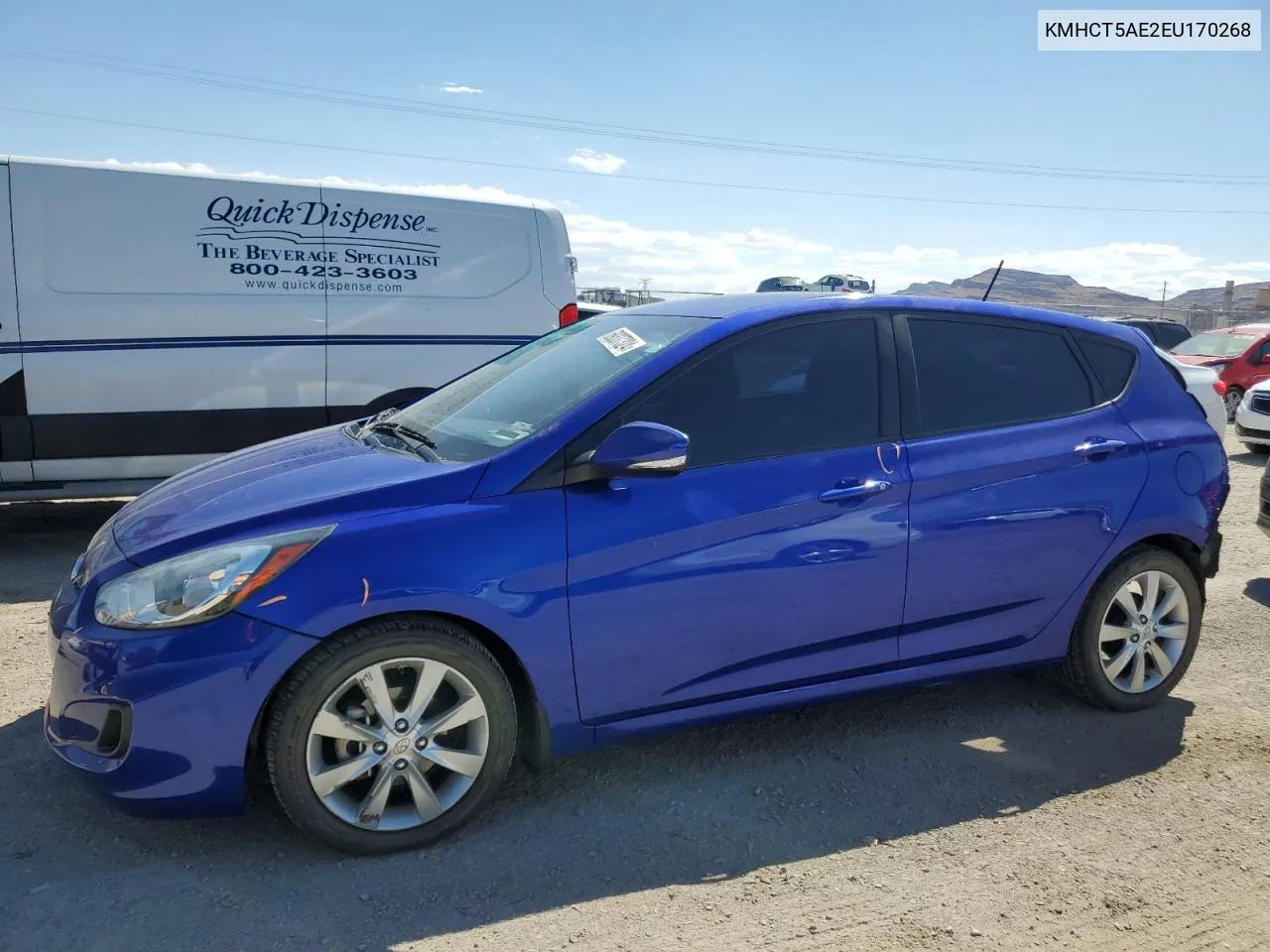 2014 Hyundai Accent Gls VIN: KMHCT5AE2EU170268 Lot: 69337324