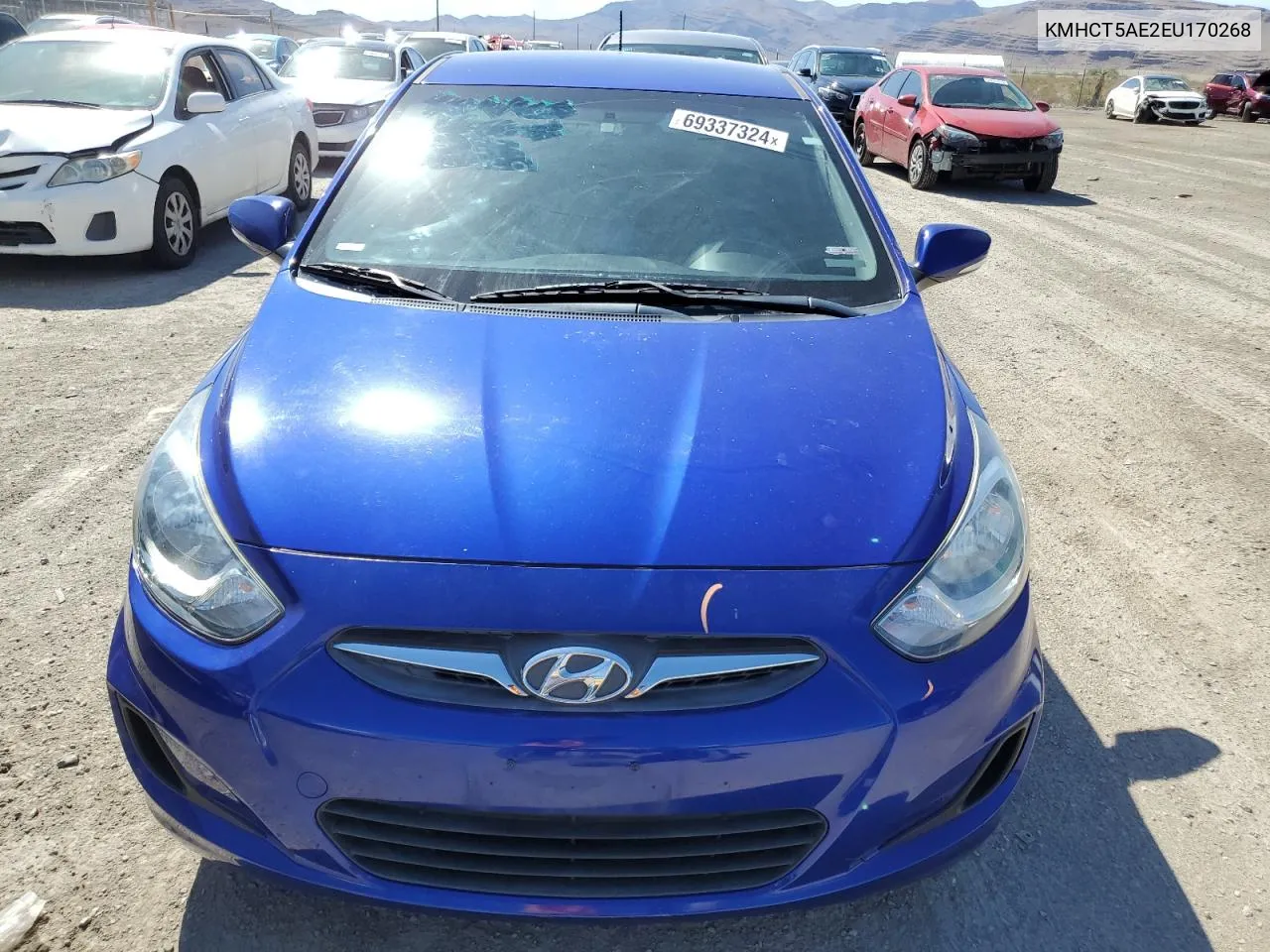 2014 Hyundai Accent Gls VIN: KMHCT5AE2EU170268 Lot: 69337324