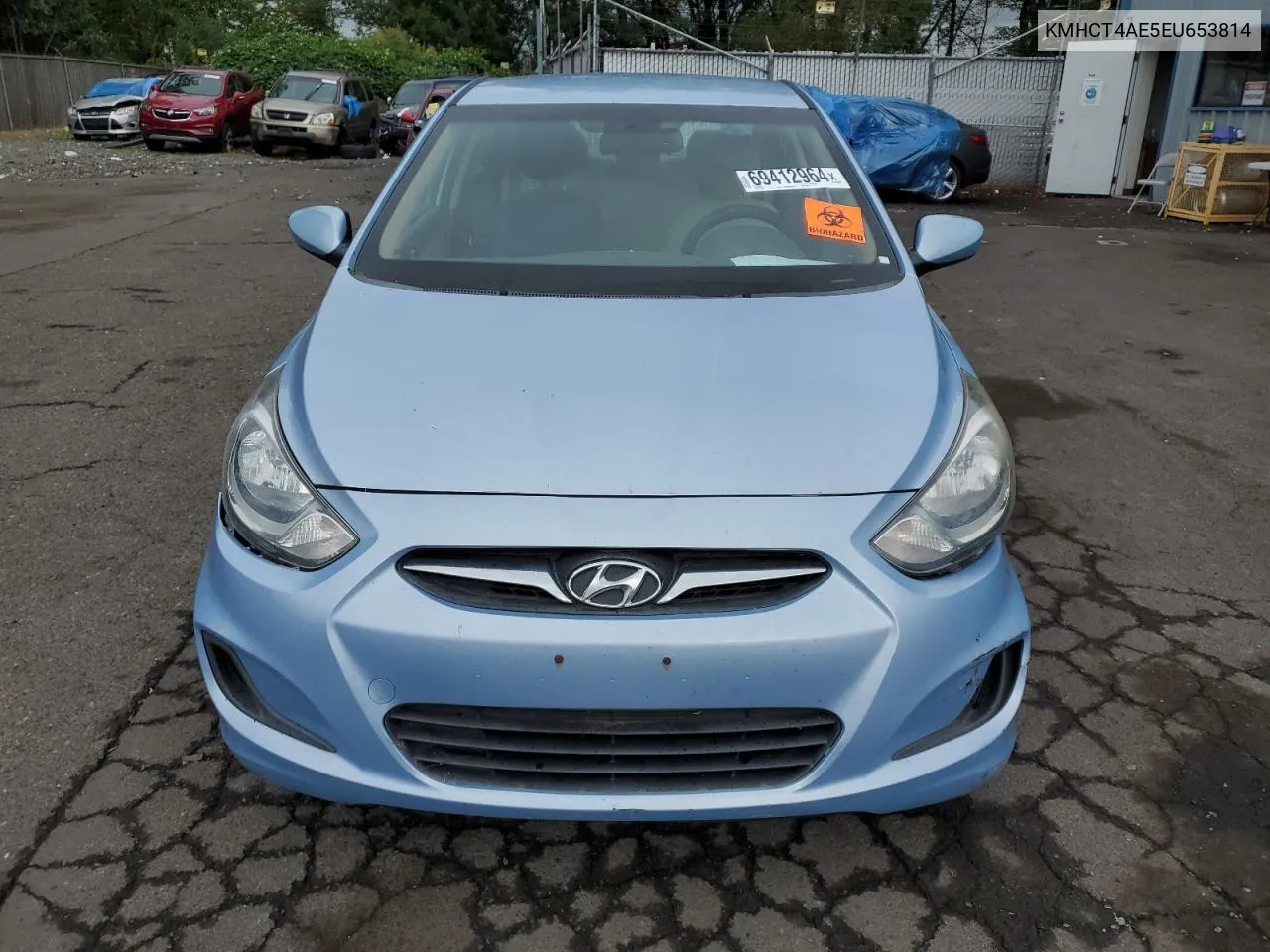 KMHCT4AE5EU653814 2014 Hyundai Accent Gls