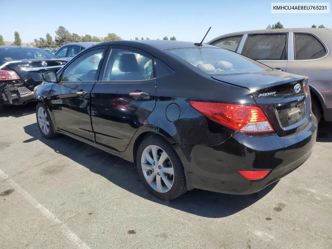 2014 Hyundai Accent Gls VIN: KMHCU4AE8EU765231 Lot: 69803034