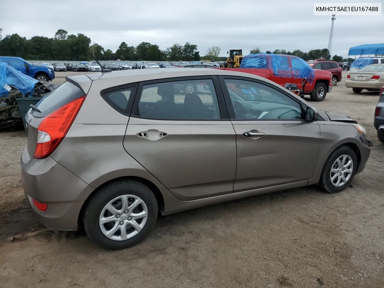 2014 Hyundai Accent Gls VIN: KMHCT5AE1EU167488 Lot: 70183414