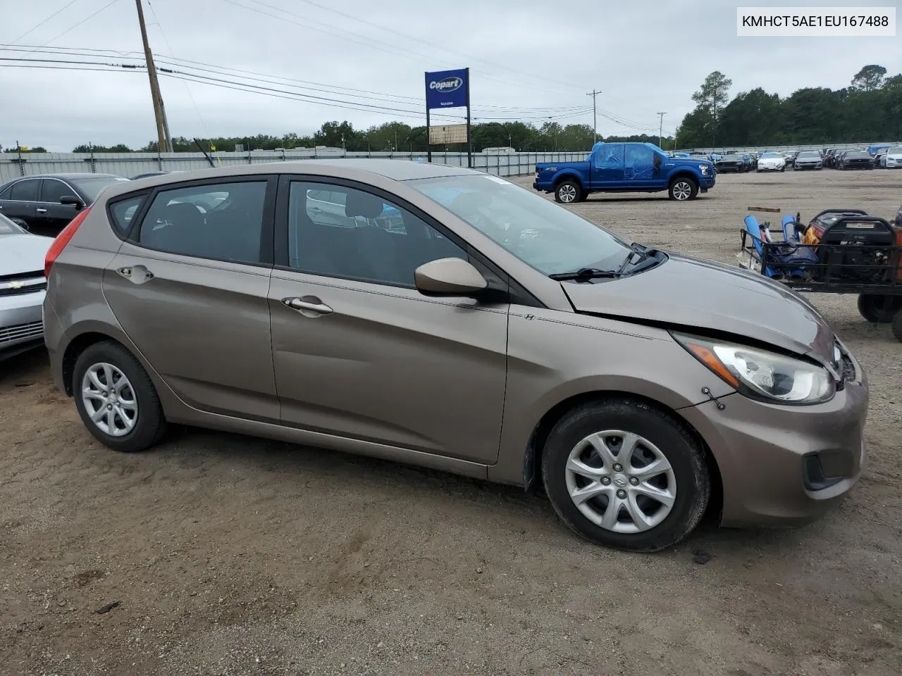 KMHCT5AE1EU167488 2014 Hyundai Accent Gls