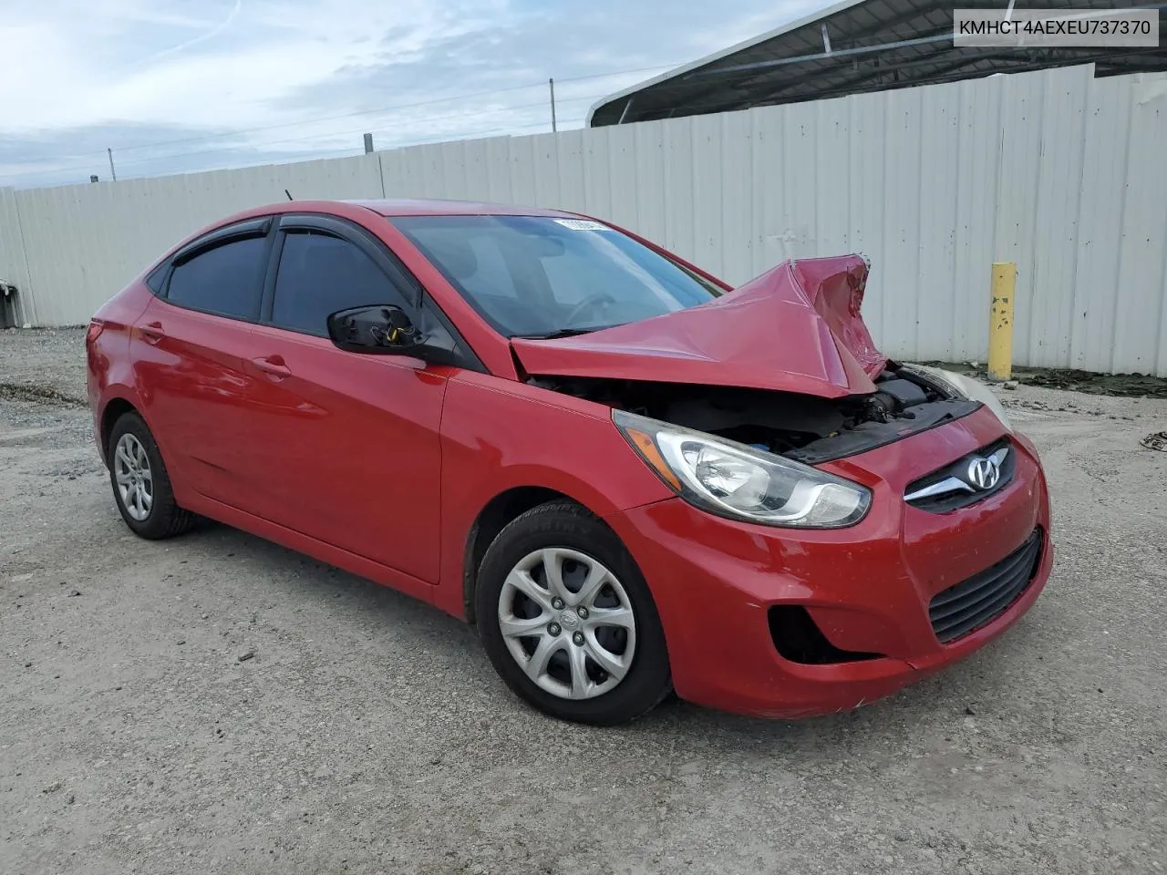 2014 Hyundai Accent Gls VIN: KMHCT4AEXEU737370 Lot: 70269414