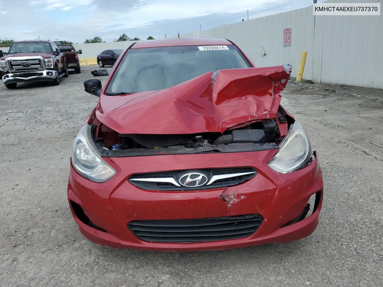 2014 Hyundai Accent Gls VIN: KMHCT4AEXEU737370 Lot: 70269414