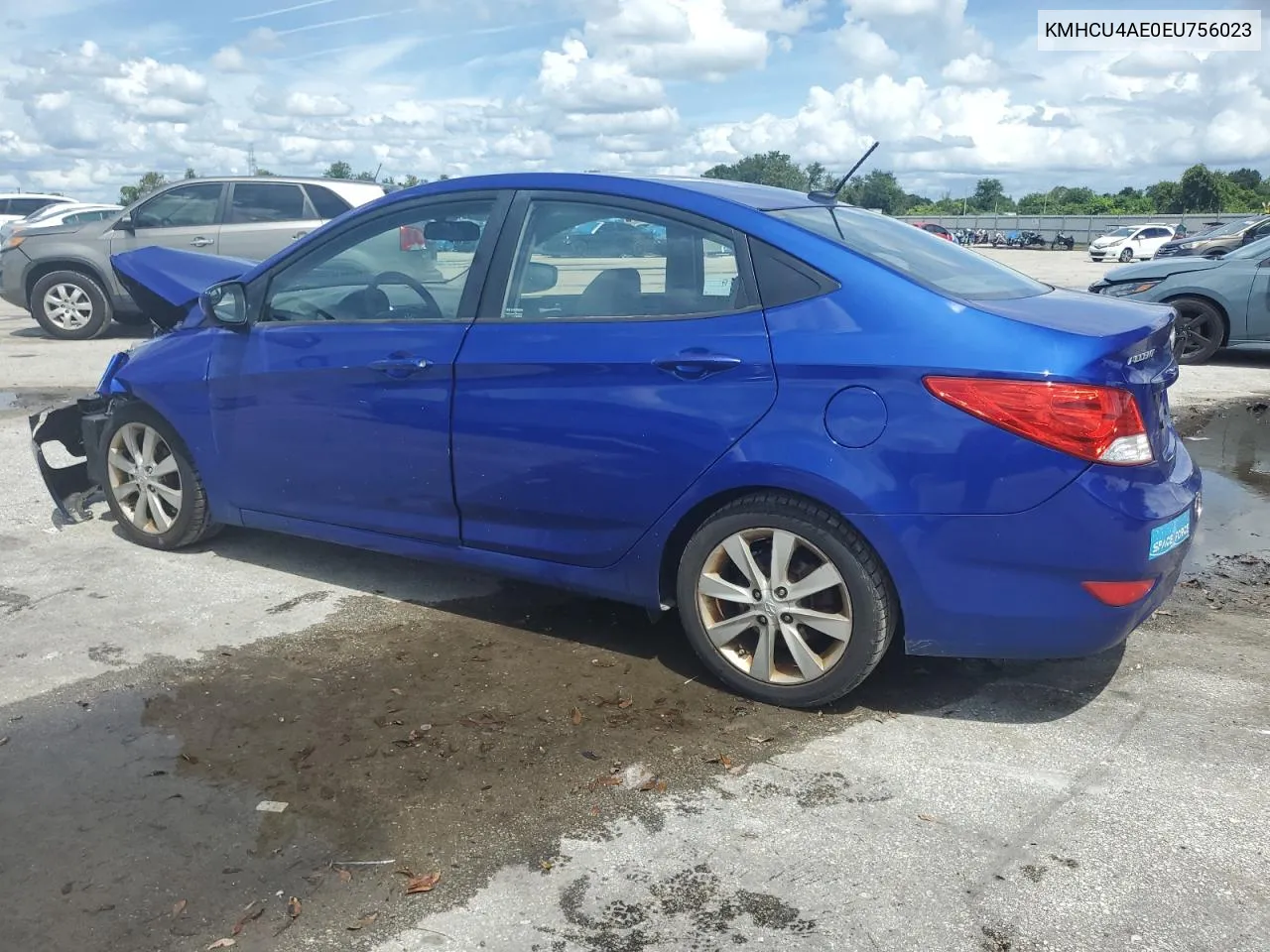 KMHCU4AE0EU756023 2014 Hyundai Accent Gls