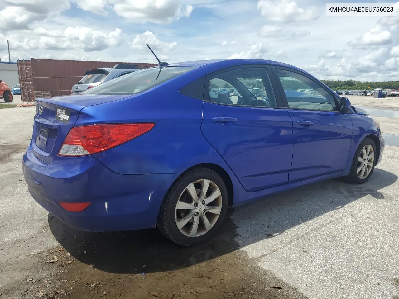 KMHCU4AE0EU756023 2014 Hyundai Accent Gls