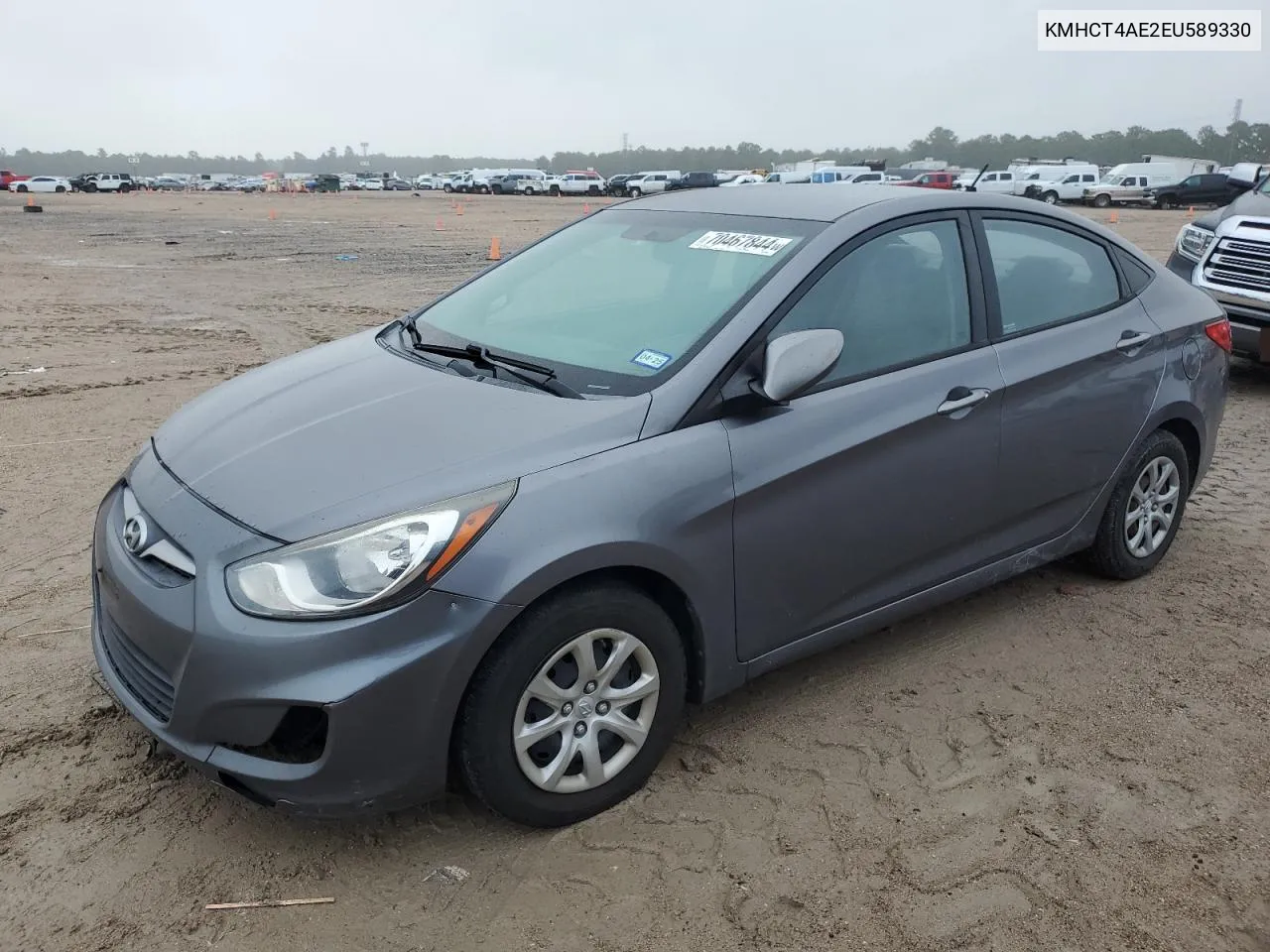 2014 Hyundai Accent Gls VIN: KMHCT4AE2EU589330 Lot: 70467844