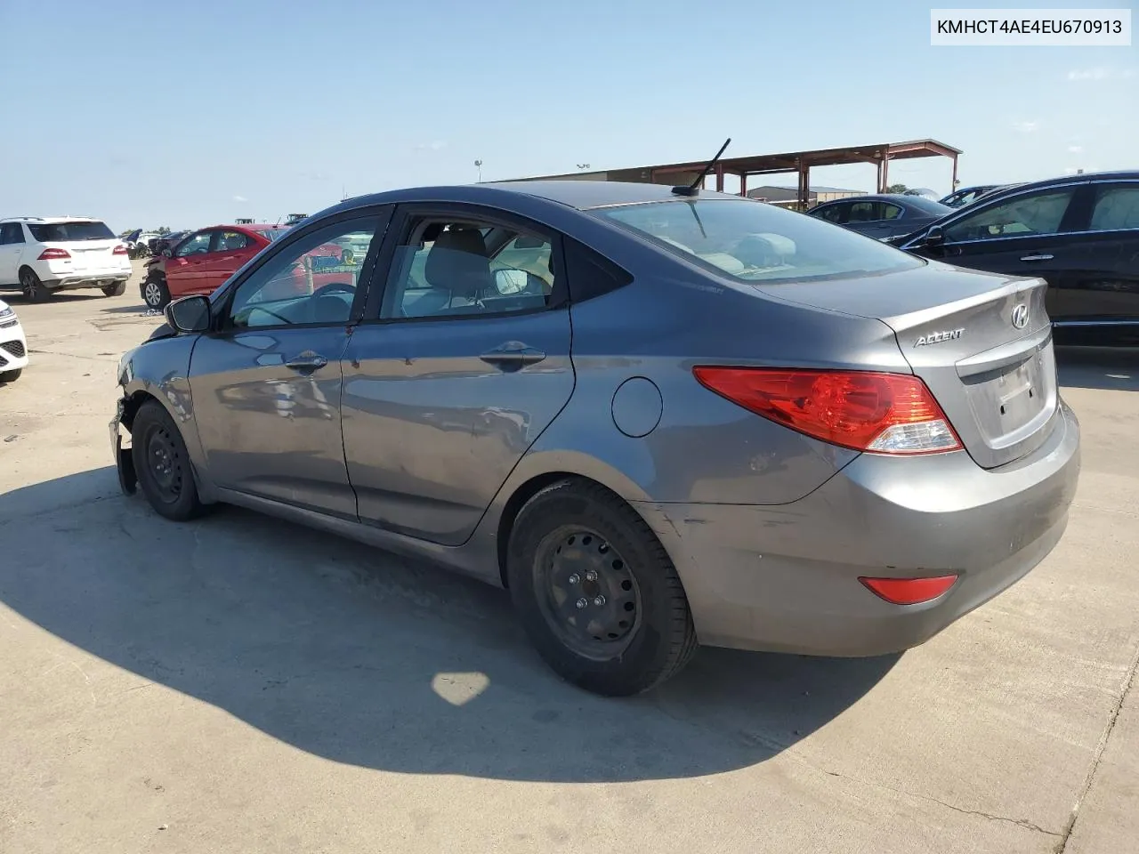 2014 Hyundai Accent Gls VIN: KMHCT4AE4EU670913 Lot: 70536254