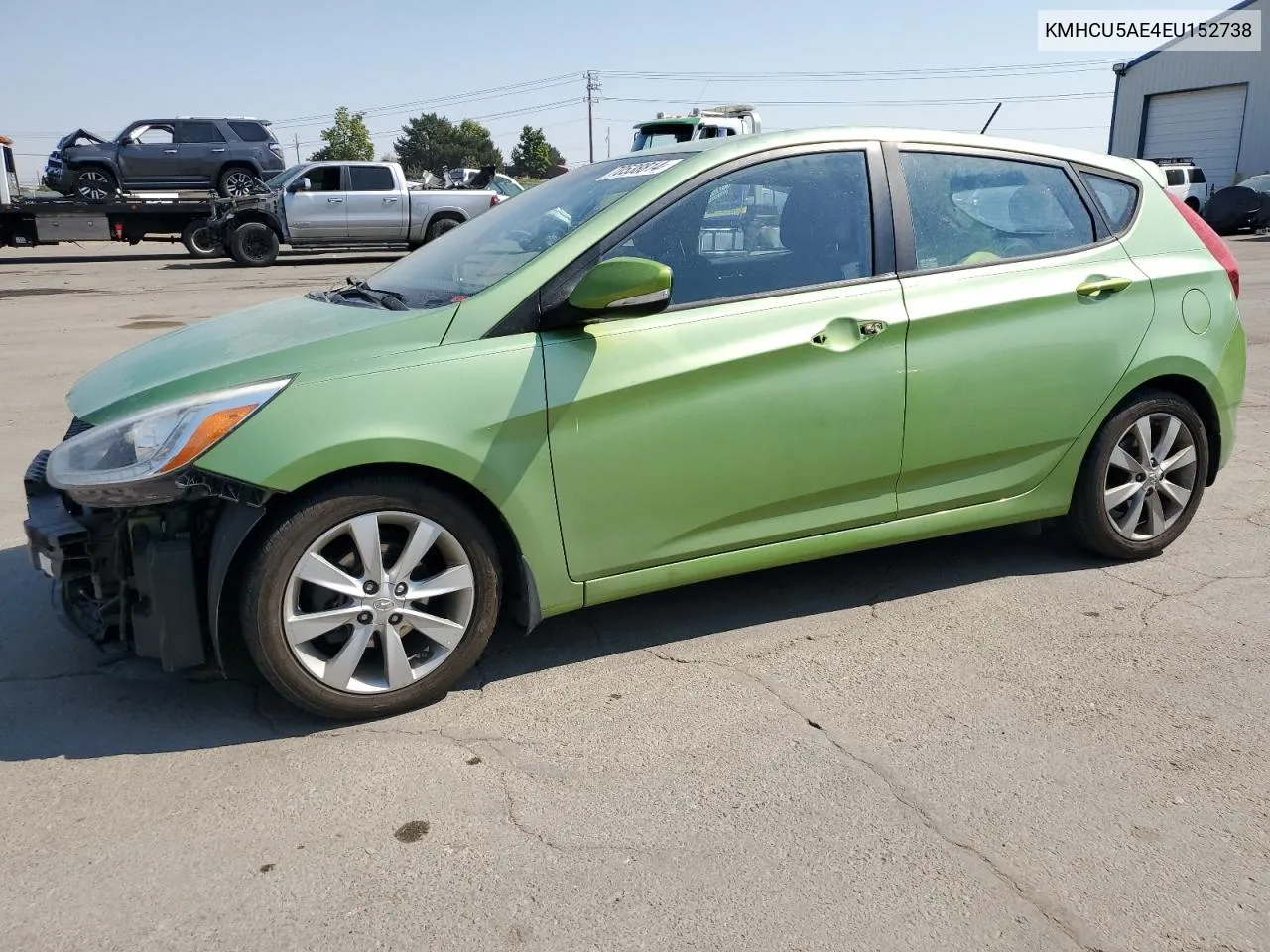 2014 Hyundai Accent Gls VIN: KMHCU5AE4EU152738 Lot: 70538814