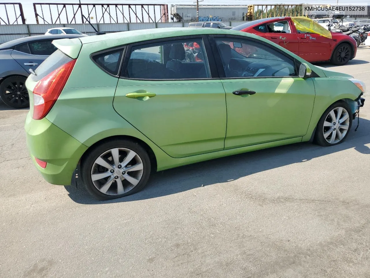 2014 Hyundai Accent Gls VIN: KMHCU5AE4EU152738 Lot: 70538814