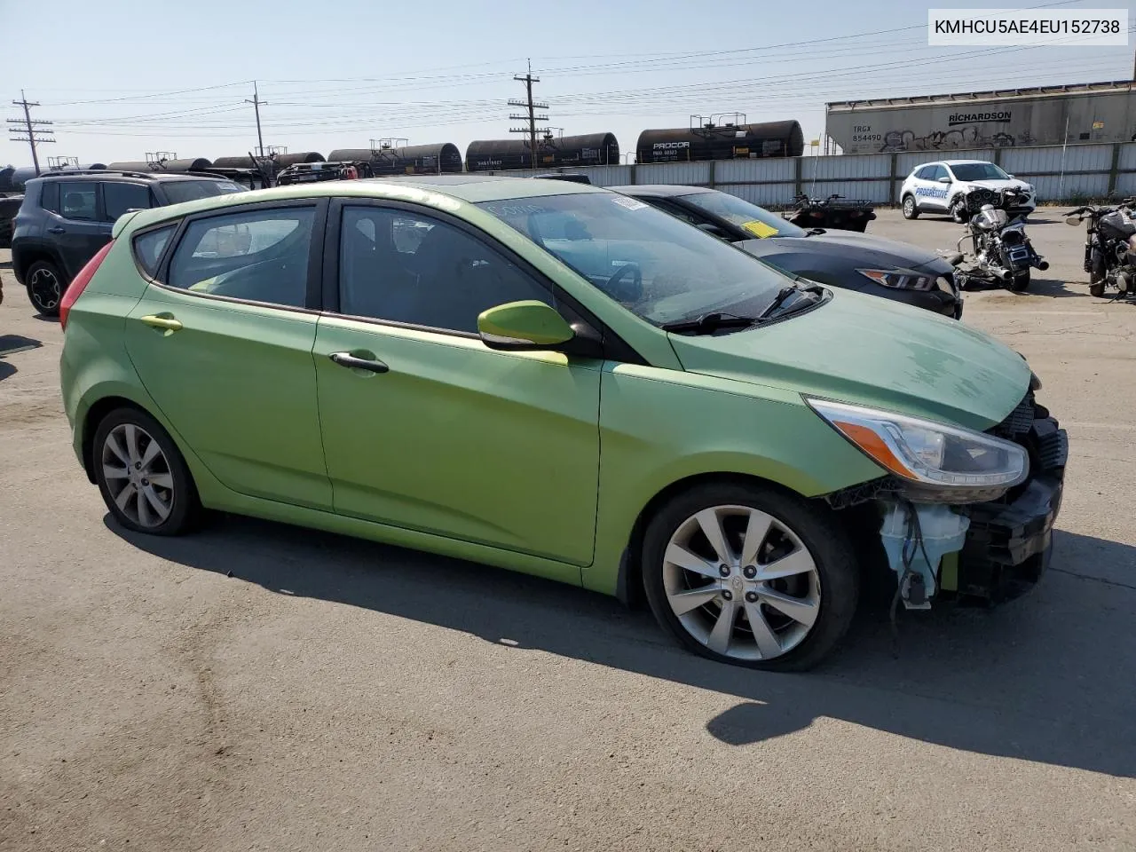 2014 Hyundai Accent Gls VIN: KMHCU5AE4EU152738 Lot: 70538814