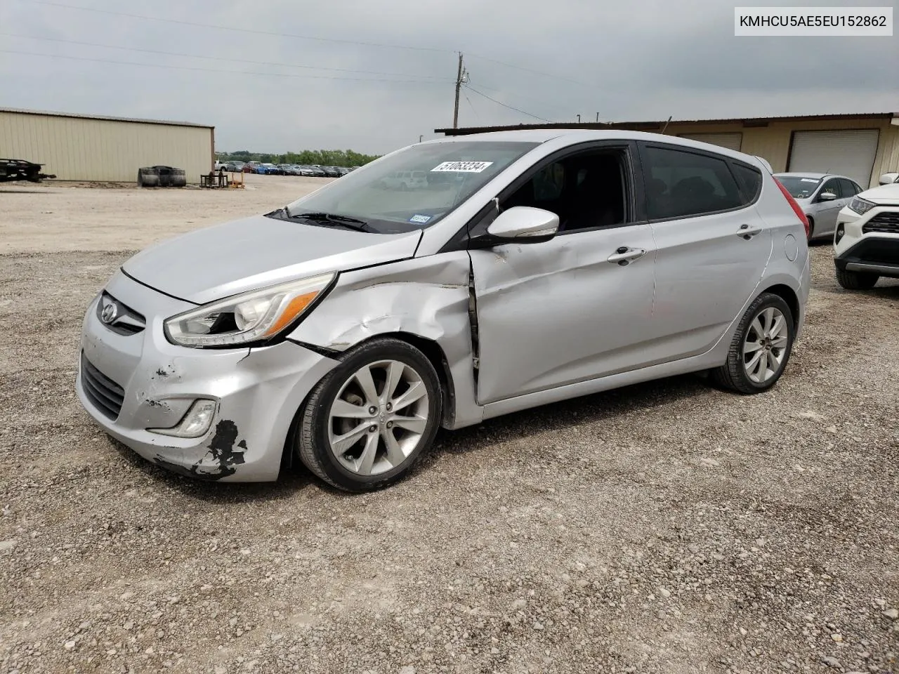 2014 Hyundai Accent Gls VIN: KMHCU5AE5EU152862 Lot: 70588944