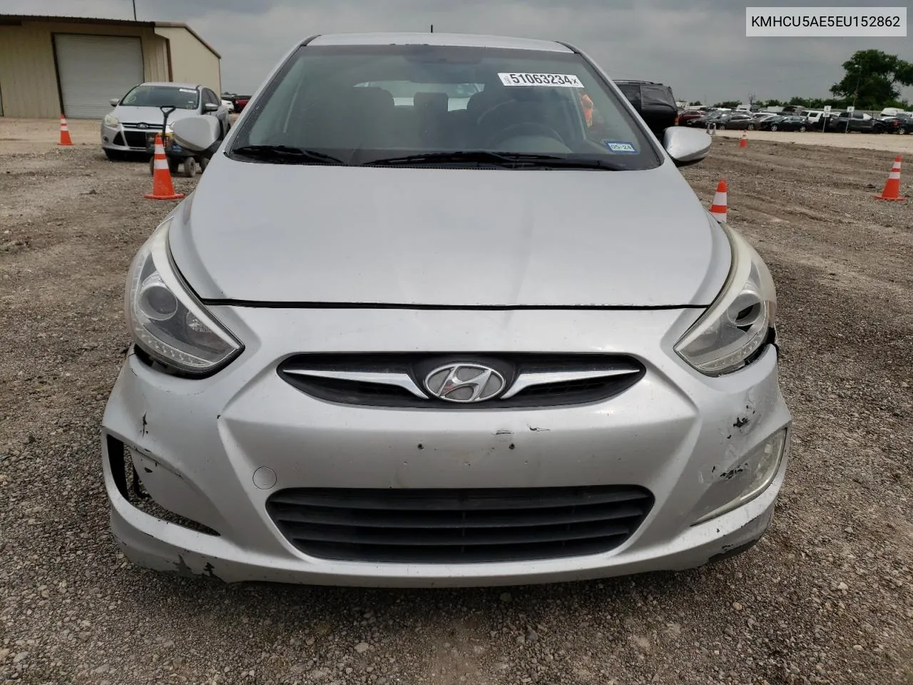 2014 Hyundai Accent Gls VIN: KMHCU5AE5EU152862 Lot: 70588944