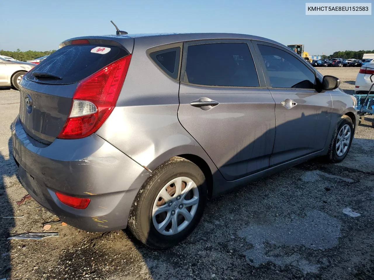 2014 Hyundai Accent Gls VIN: KMHCT5AE8EU152583 Lot: 70721364