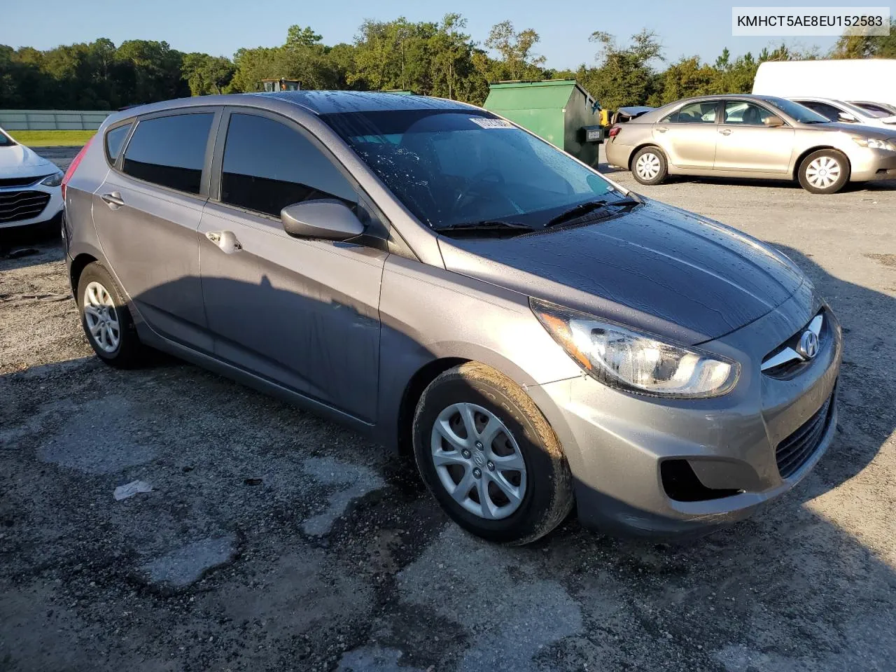 2014 Hyundai Accent Gls VIN: KMHCT5AE8EU152583 Lot: 70721364