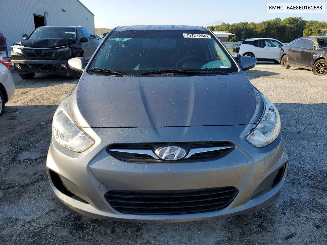 2014 Hyundai Accent Gls VIN: KMHCT5AE8EU152583 Lot: 70721364