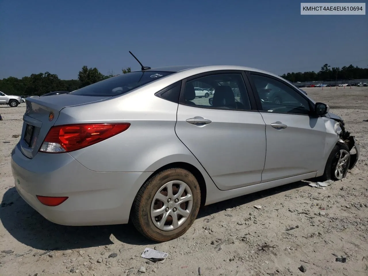 2014 Hyundai Accent Gls VIN: KMHCT4AE4EU610694 Lot: 70809024