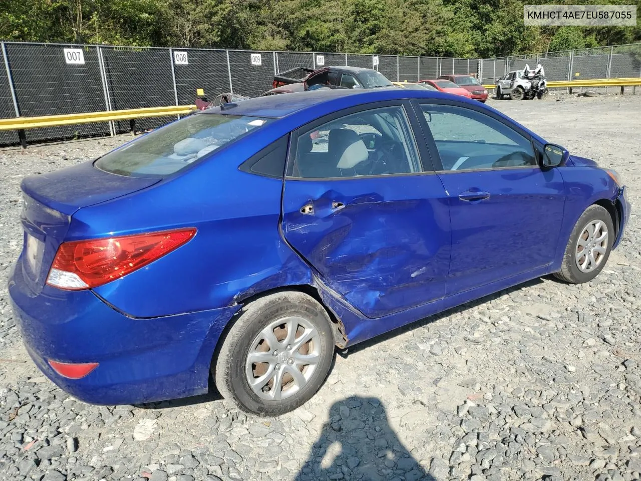 KMHCT4AE7EU587055 2014 Hyundai Accent Gls