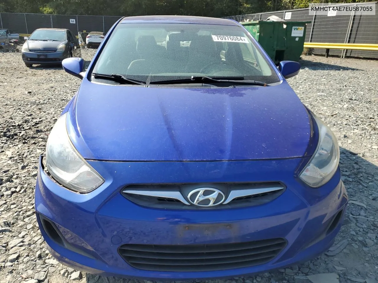 2014 Hyundai Accent Gls VIN: KMHCT4AE7EU587055 Lot: 70976084