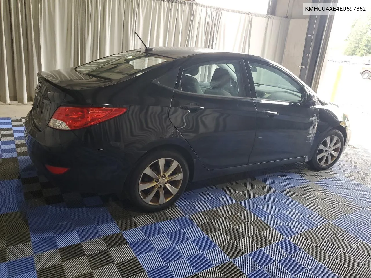 2014 Hyundai Accent Gls VIN: KMHCU4AE4EU597362 Lot: 71390924