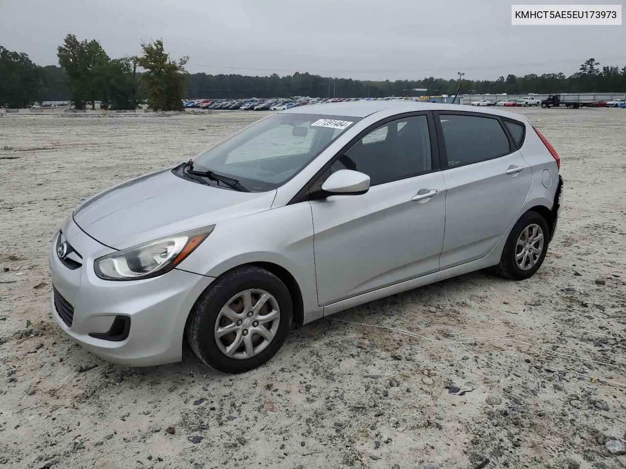 2014 Hyundai Accent Gls VIN: KMHCT5AE5EU173973 Lot: 71391484